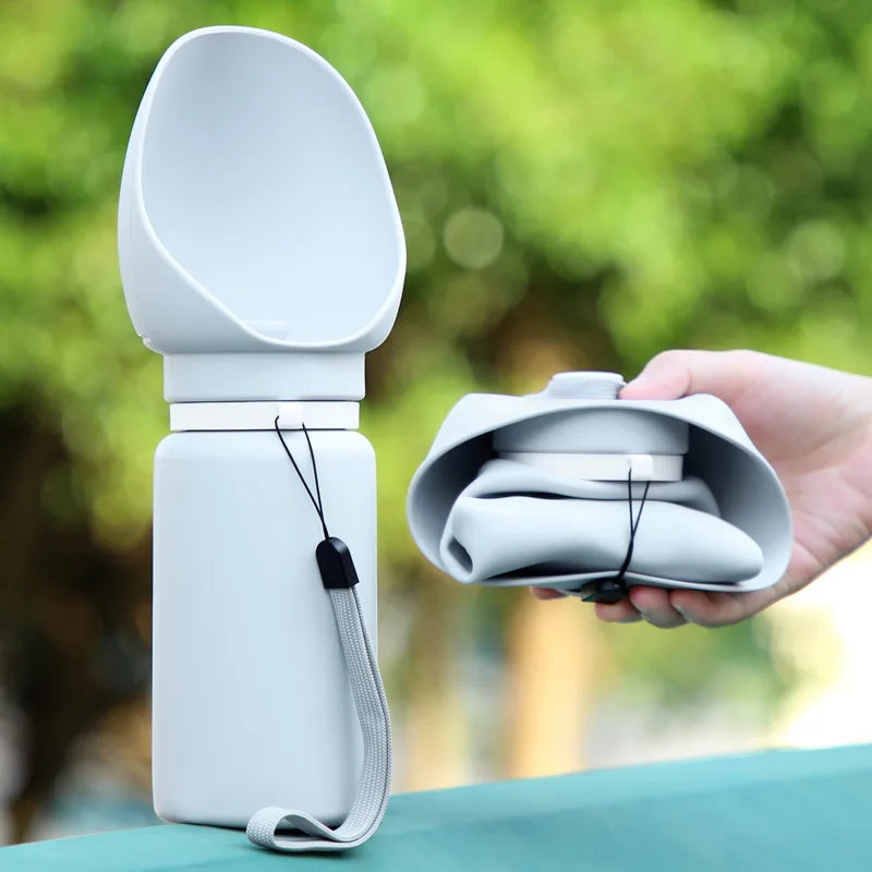 550ml Portable Pet Water Bottle Collapsible Silicone Dog Cat Travel Mug Outdoor Walking Drinking Dispenser Cup Puppy Supplies