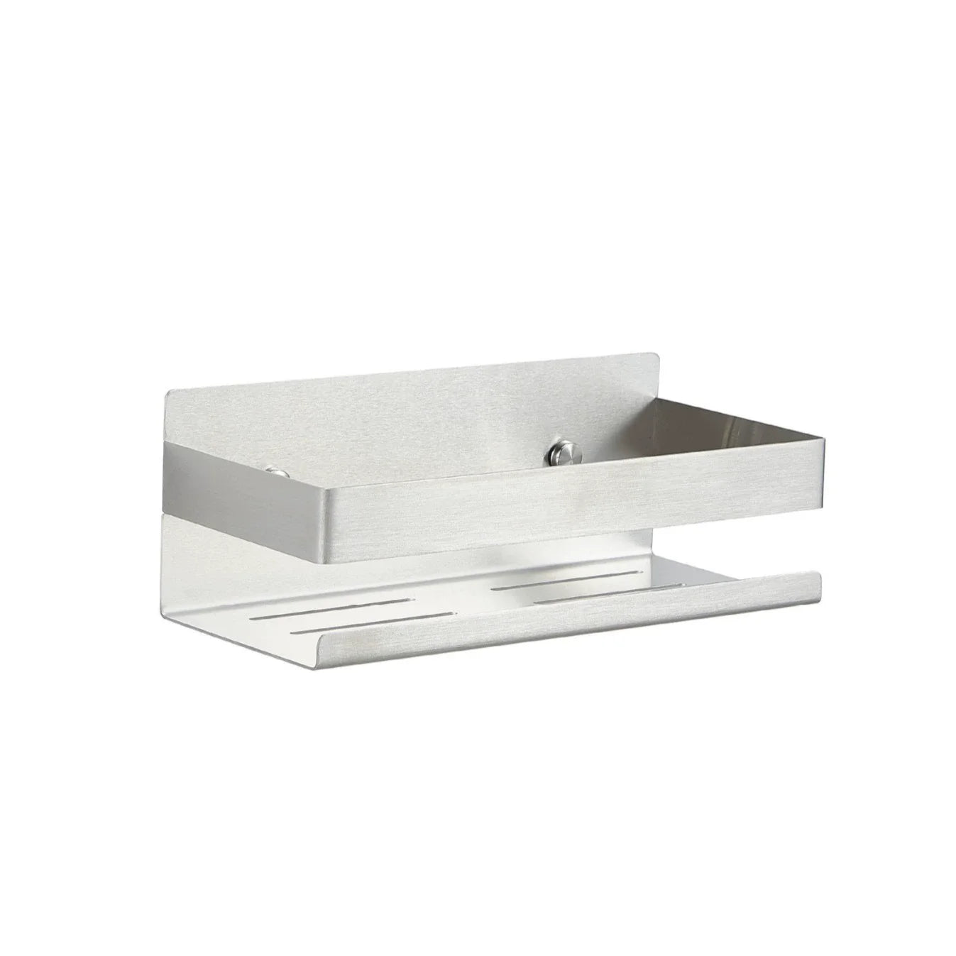 Stainless Steel Shower Shelf Without Drilling Wall Mounted Shower Caddy Basket with Hooks for Bathroom Kitchen Shelf Organizer