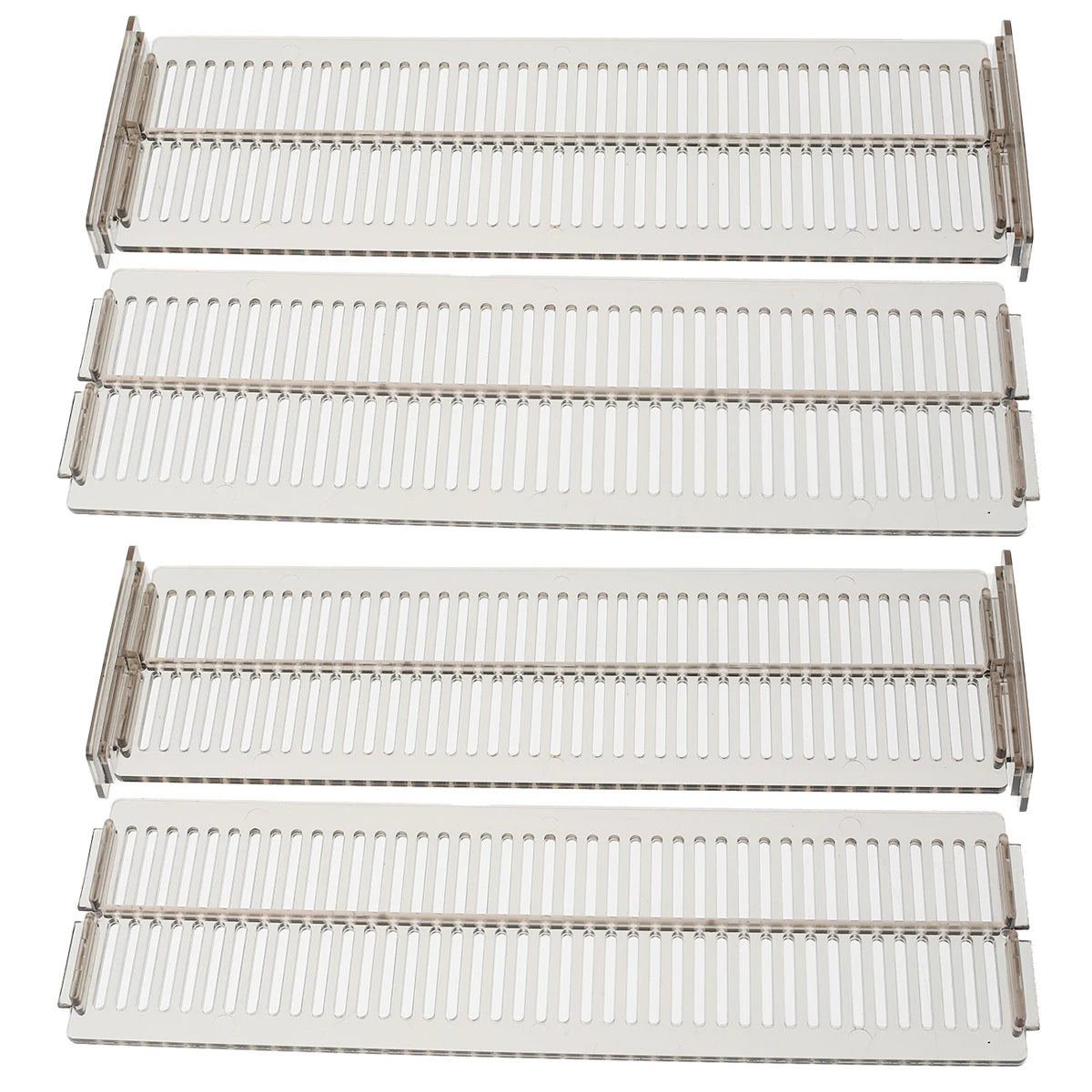 2/4Pcs Adjustable Drawer Organizer Clear Expandable Organizer Household Storage Cabinet Combination DIY Separator for Clothes
