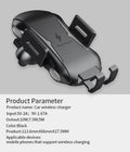 Rotatable Car Wireless Charger With Holder 15W Fast Charge For iPhone 16 15 14 13 Magnetic Car Holder Charger Vent Auto Shrink