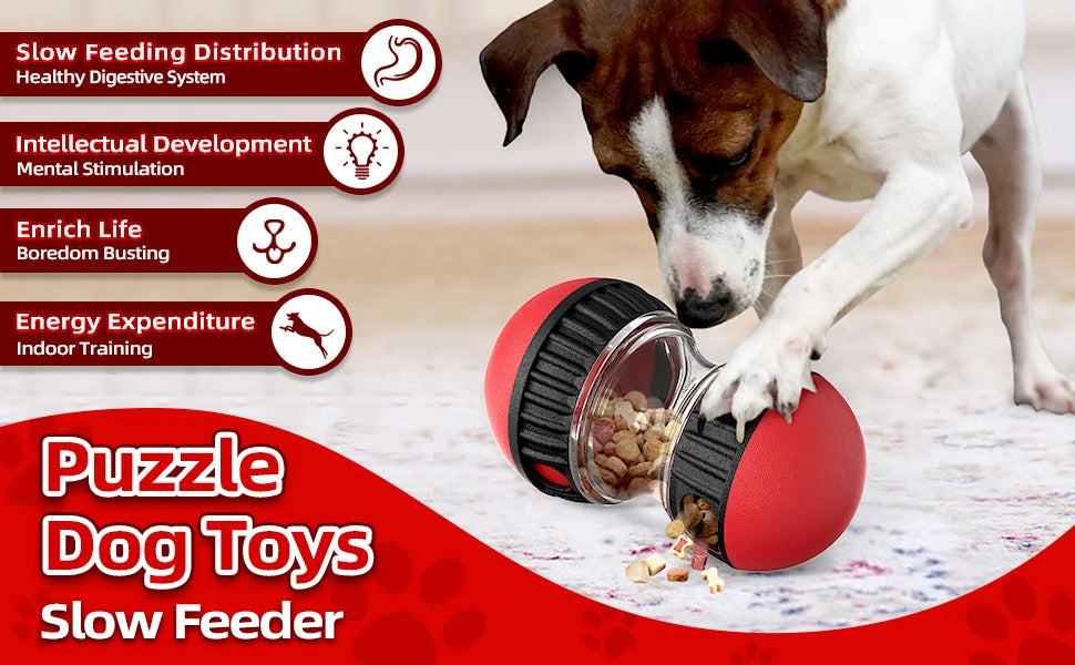Dog Toy Improve IQ Interactive Puppy Toys For Small Medium Dogs Cat Slow Feeder Ball Labrador Golden Retriever Pet Supplies