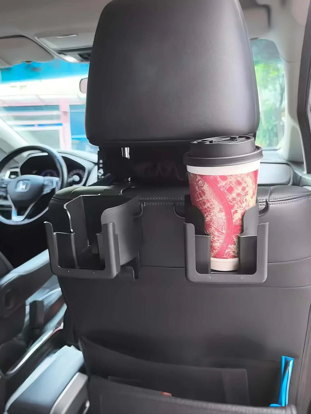 1Pc The multi-functional car seat back organizer is suitable for most vehicle models.