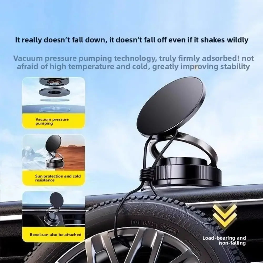 Magnetic Phone Holder for car, 360° Rotatable, Foldable & Adjustable Magnetic Car Mount, , Compatible with iPhone & Other Phones