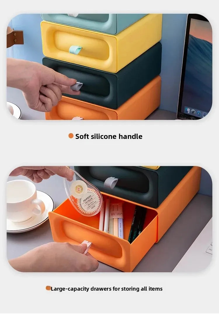 Drawer Style Desktop Storage Box, Storage Box, Multifunctional Office Desk Storage Box, Organizing and Accommodation Storage Box