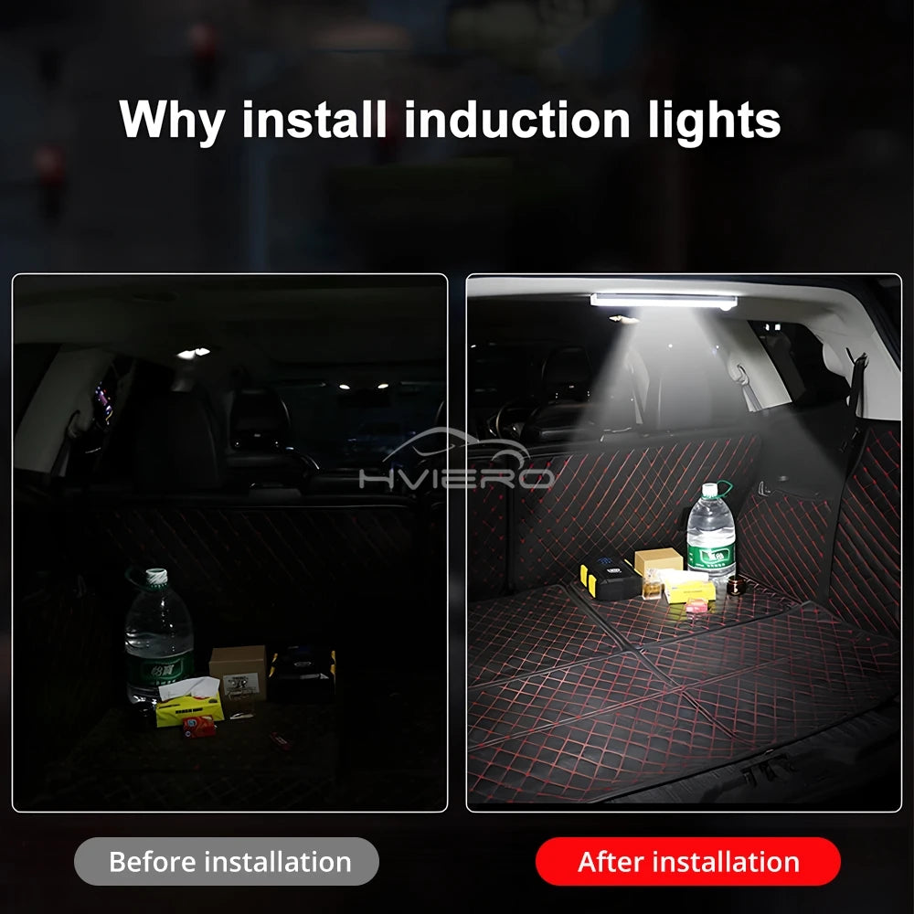 Motion Sensor LED Lamp Night Lights Wireless USB Rechargeable Magnetic For Kitchen Wardrobe Room Closet Aisle Tube Detector Bulb