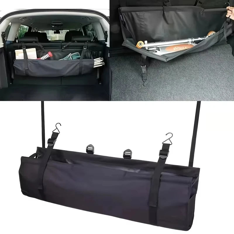 KEBUDIMEI Car Trunk Organizer Oxford Backseat Storage Bag Multi-use Automobile Seat Back Organizers Net Car Interior Accessories