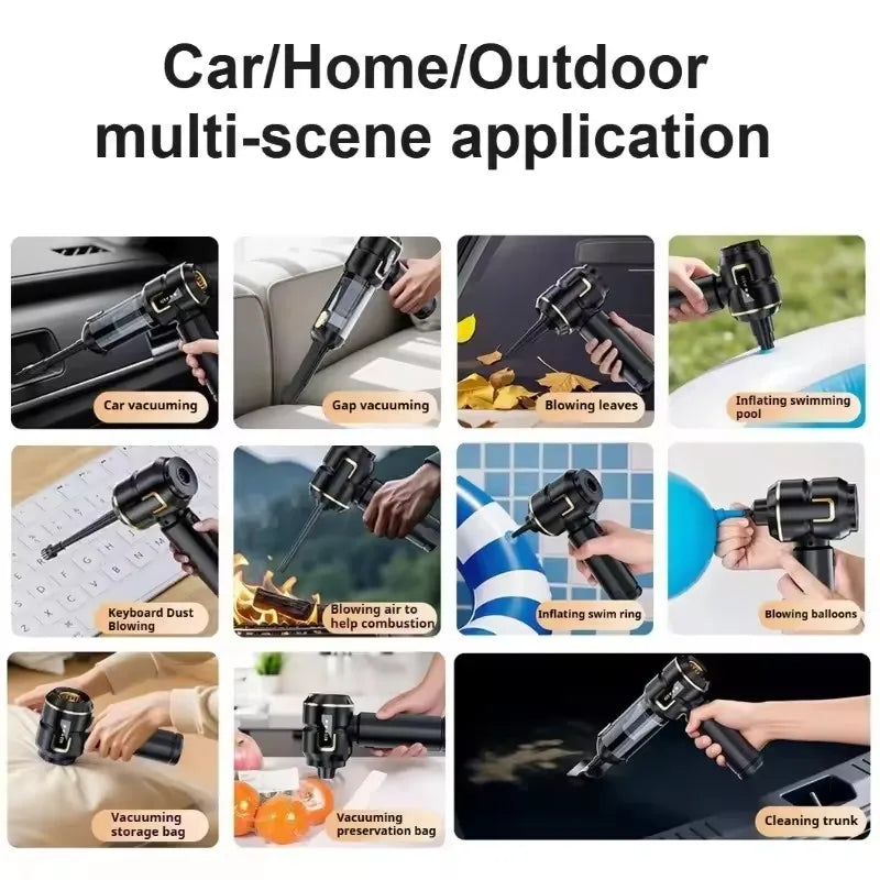 Mi Portable Car Vacuum Cleaner New 998000PA Mini Car Vacuum Cleaner Cordless Powerful for Home Handheld Blower for Car Clean