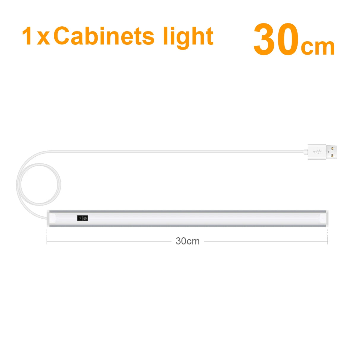 USB LED Lights Room Decoration 5V Lamp Hand Sweep Sensor Lamp Aluminum Lights Bar For Kitchen Closet Bedroom Night Lighting