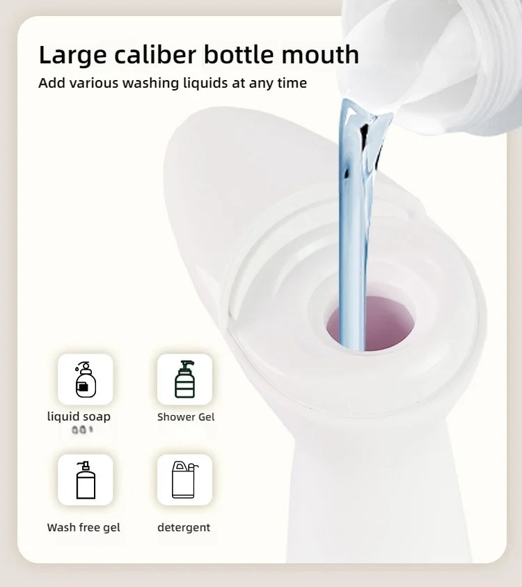 Fully Automatic Sensor Soap Dispenser 200ML High Quality Dispenser Waterproof for Kitchen Bathroom Washroom Handpiece
