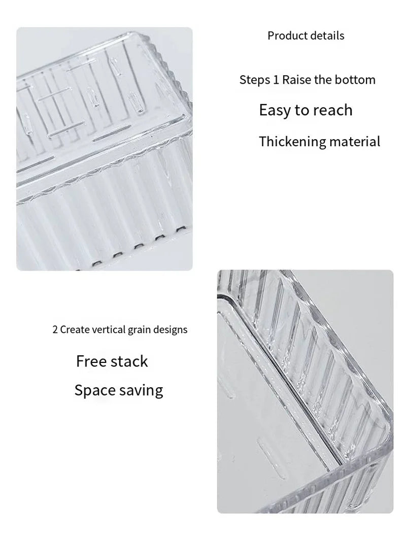 Desk Drawer Organizers Set Plastic Transparent Storage Box Bathroom Storage Makeup Organizer Boxes Clear Storage Box Acrylic Box