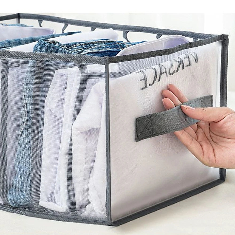 Drawers Organizer for Underwear Bra Socks Pants Jeans Storage Box Wardrobe Clothes Organizer Cabinet T-Shirt Organizers storage