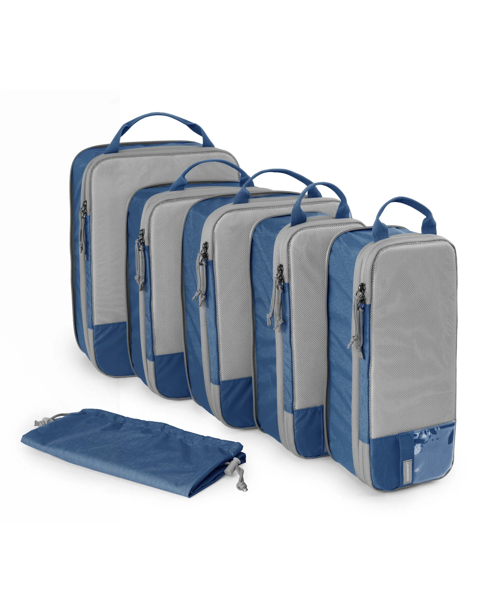 BAGSMART Compression Packing Cubes for Travel - 6/4/2 Set Lightweight Durable Luggage Organizer Bags Travel Essentials