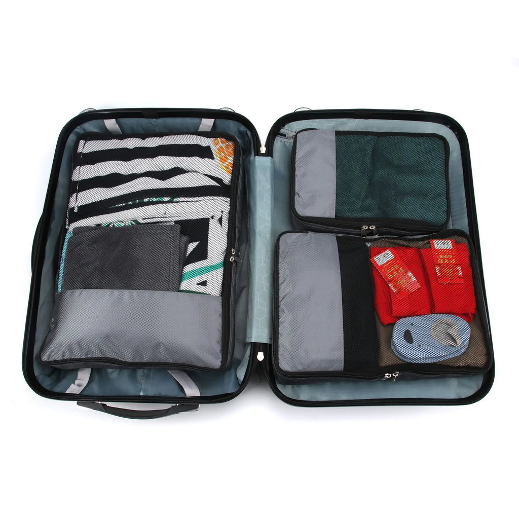 Travel Packing Cubes Luggage Organizer Bags for Suitcase Compression Storage Pouches with Mesh Lightweight Travel Accessories