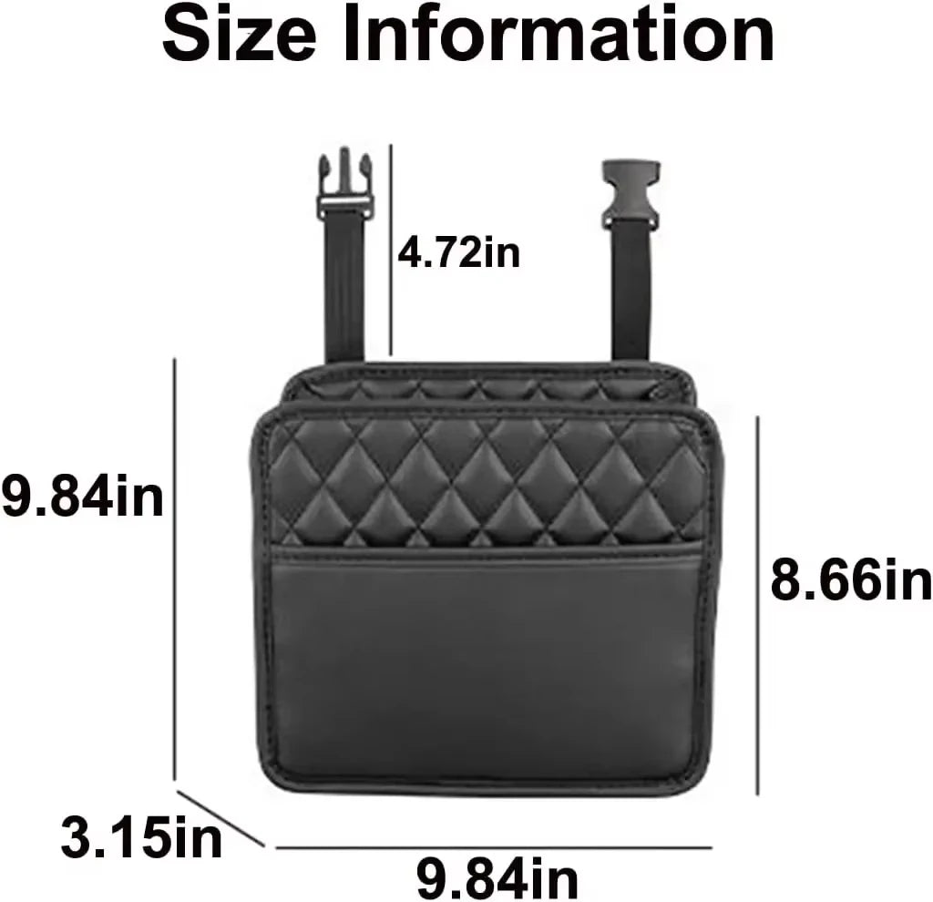 Car Organizer Multi-functional Car Seat Storage Bag Waterproof Hanging Car Seat Organizer Garbage Bag Suitable for Most Car