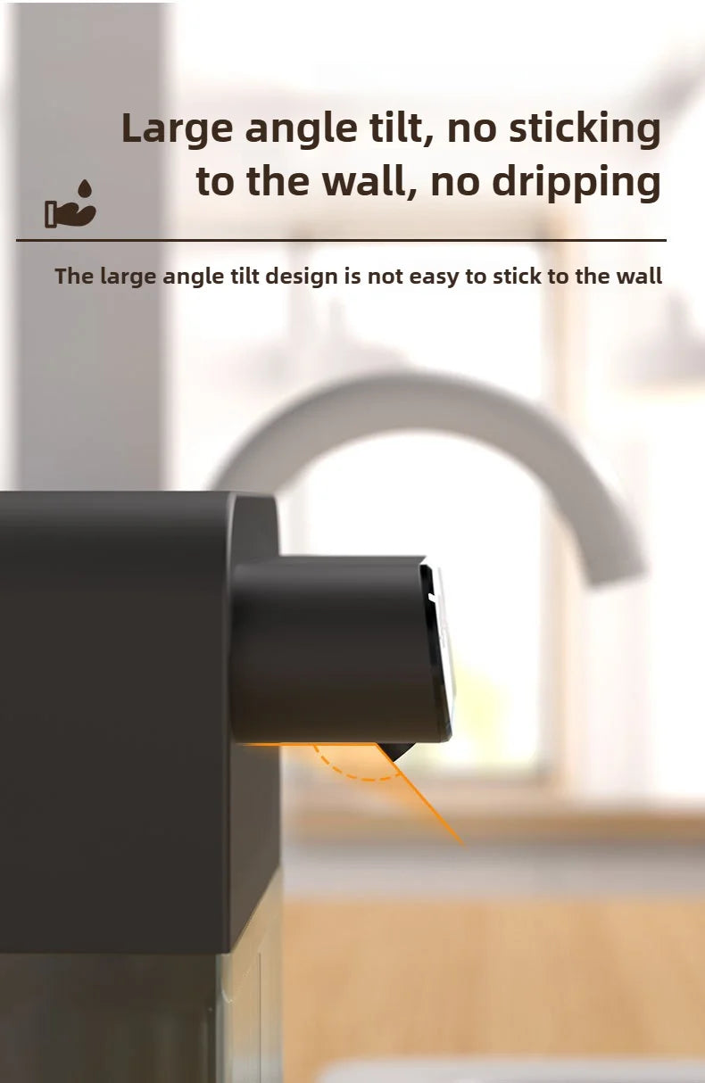 Automatic Foaming Soap Dispenser 400ml+400ml USB Rechargeable Double-headed Touchless Wall-Mountable for Multiple Scenarios