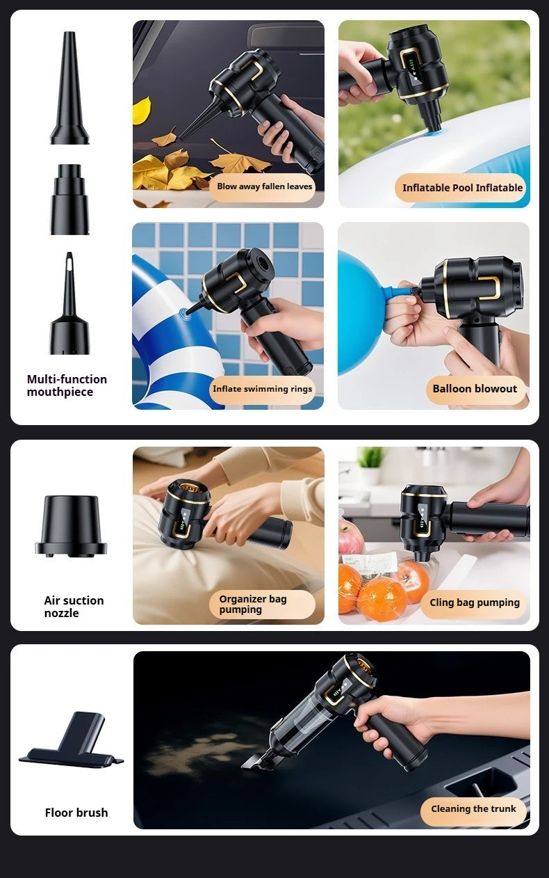 Mini Car Vacuum Cleaner Strong Scution Cordless 998000PA Powerful Wireless Car Cleaner HandHeld Portable Vacuum Cleaner for Car
