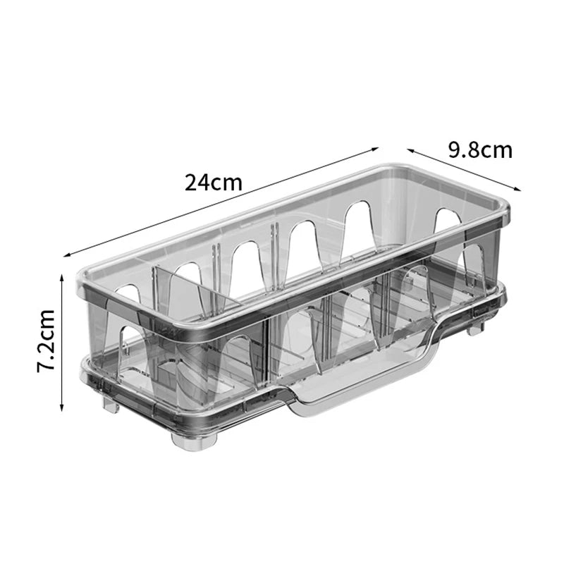 1Pcs Kitchen Sink Caddy Organizer Sink Dish Sponge Holder Drain Rack Kitchen Bathroom Shampoo Soap Storage Shelf