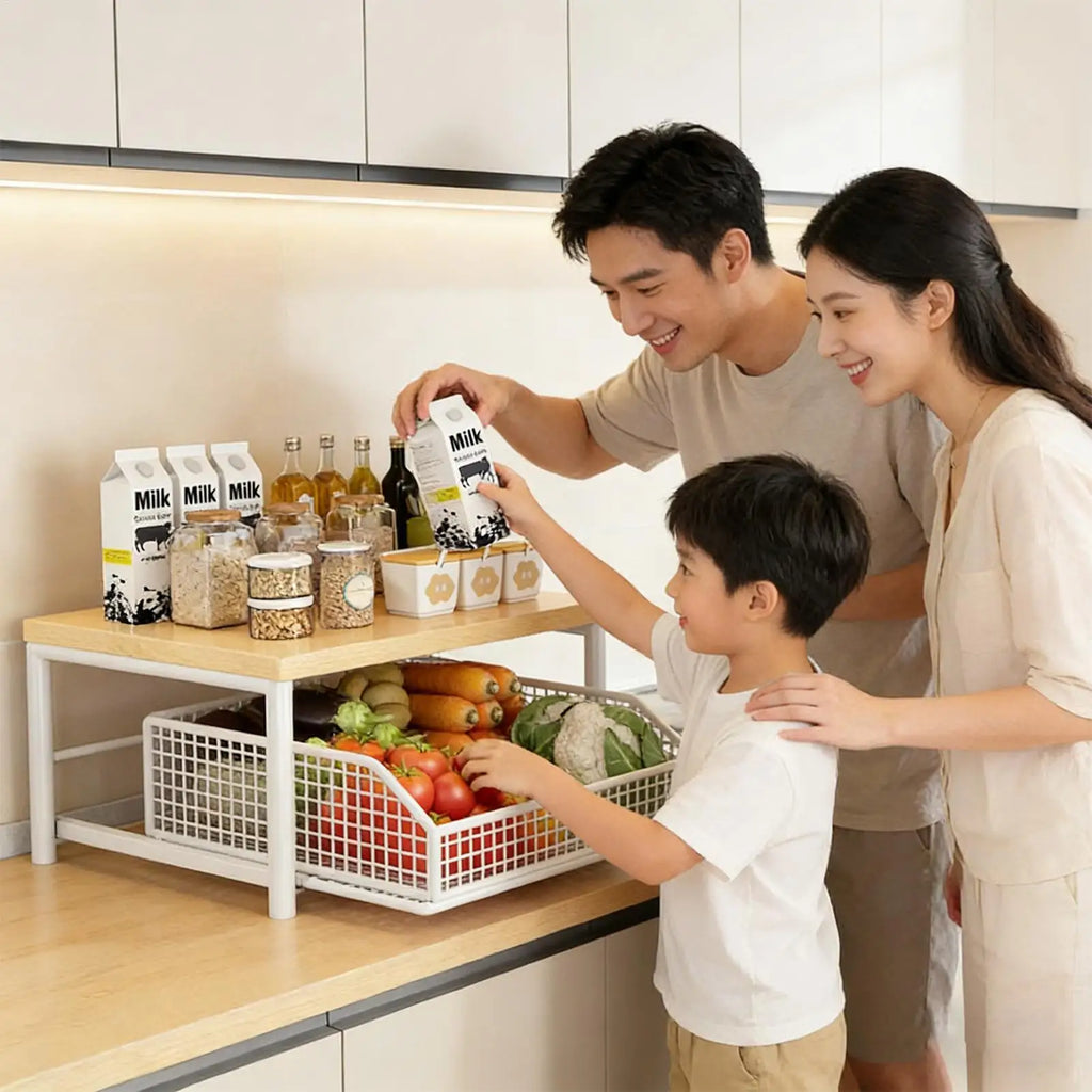 Kitchen Countertop Organizer Multi-Use Shelf for Microwave Spices Coffee Machine & Printer Kitchen accessories