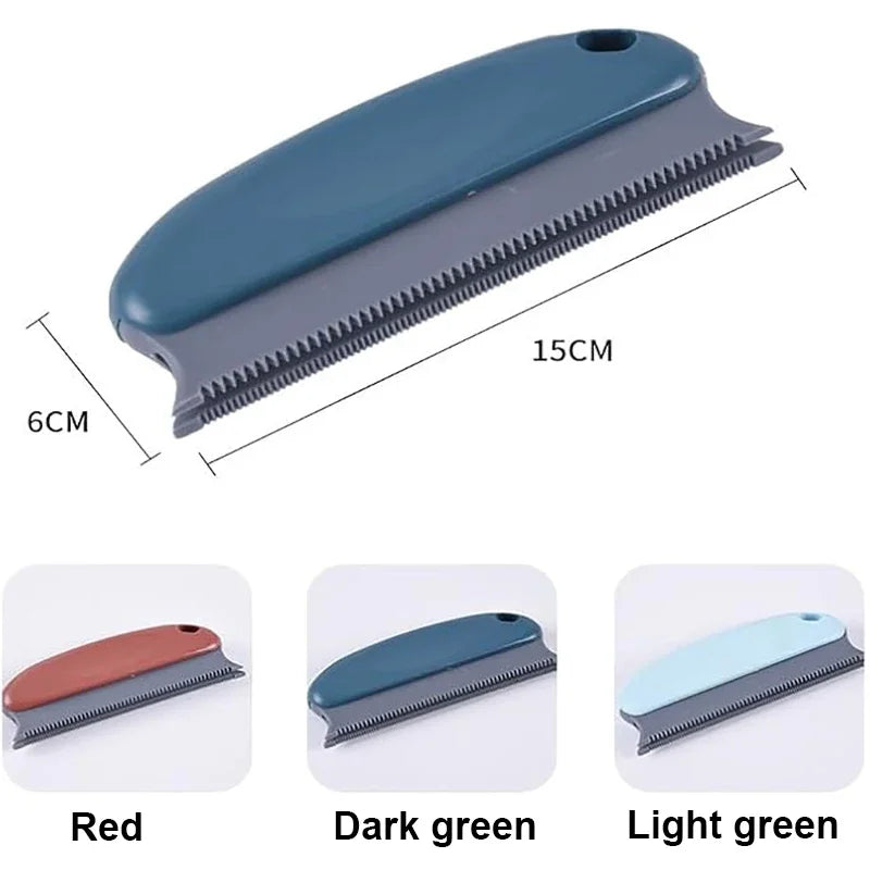 1Pc Pet Hair Remover Brush Portable Double Serrated Structure Pet Hair Detailer Brush for Car Interiors Furniture Carpet Sofa