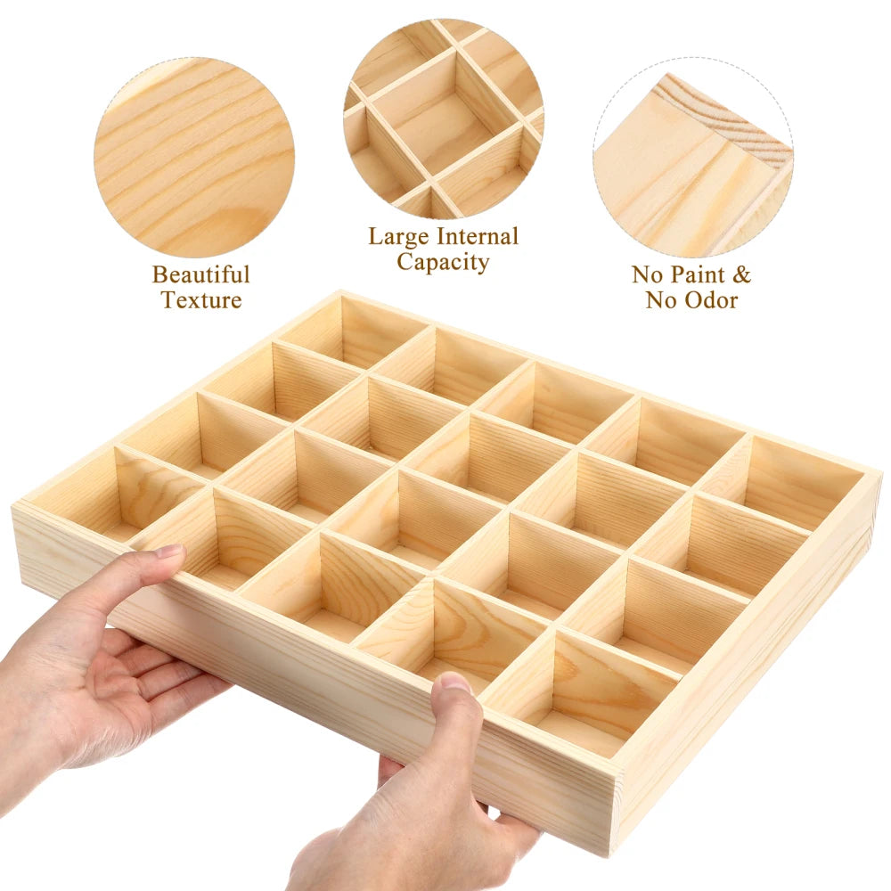 1pc Drawer Organizers For Clothing Underwear Sock Bra Pant Scarf Tie Wardrobe Drawer Storage Organizer Wooden Space Saving Case
