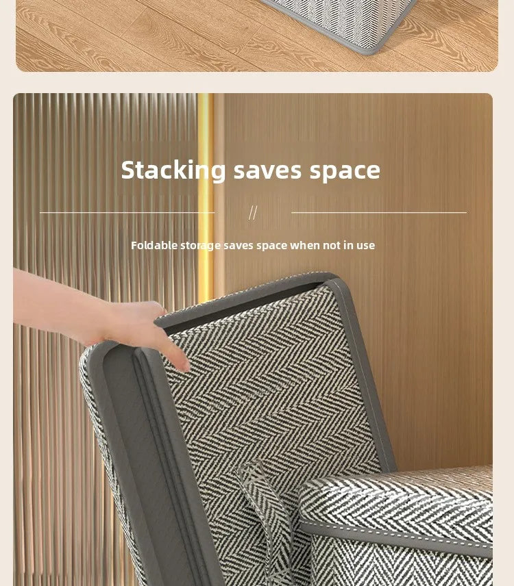 Clothes Storage Box Household Large-capacity Wardrobe Snacks Toys Layered Finishing Artifact Folding Storage Box Basket with Lid