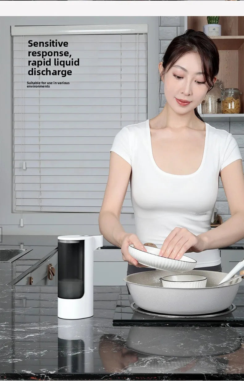Automatic Sensor Dispenser Hand Sanitizer Dispenser Kitchen Soap Dispenser Wall-mounted Hand Sanitizer Soap Feeder