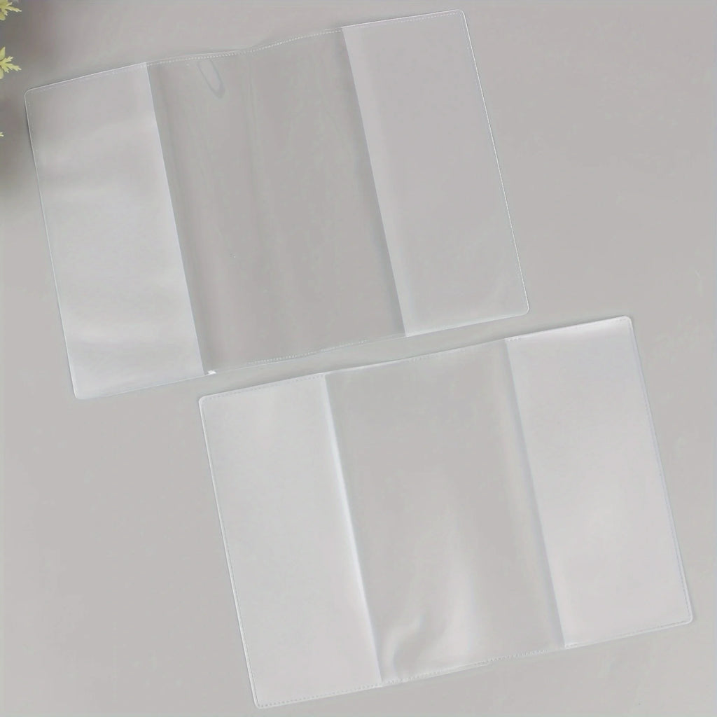 [Passport Holder] 2/4pcs Durable Passport Holder with Multi-Card Slots, Scratch-Resistant Document Protector - Transparent