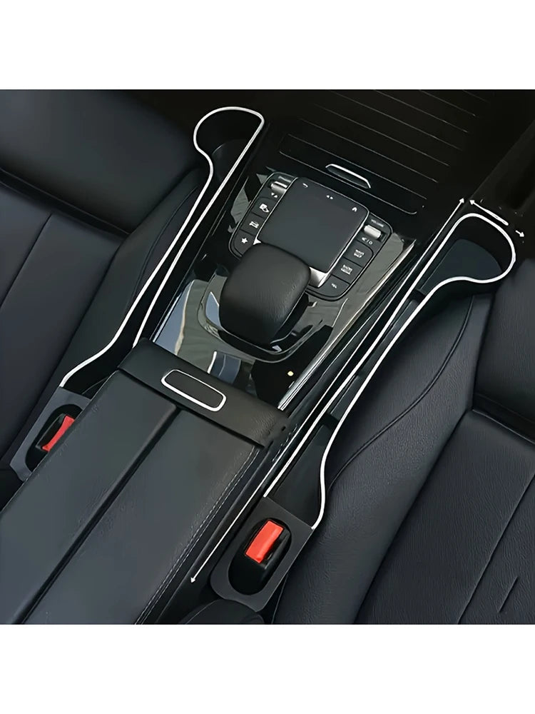 2 Pcs Car Cup Holder Organizer - Multifunctional Storage Box for Front and Rear Seats
