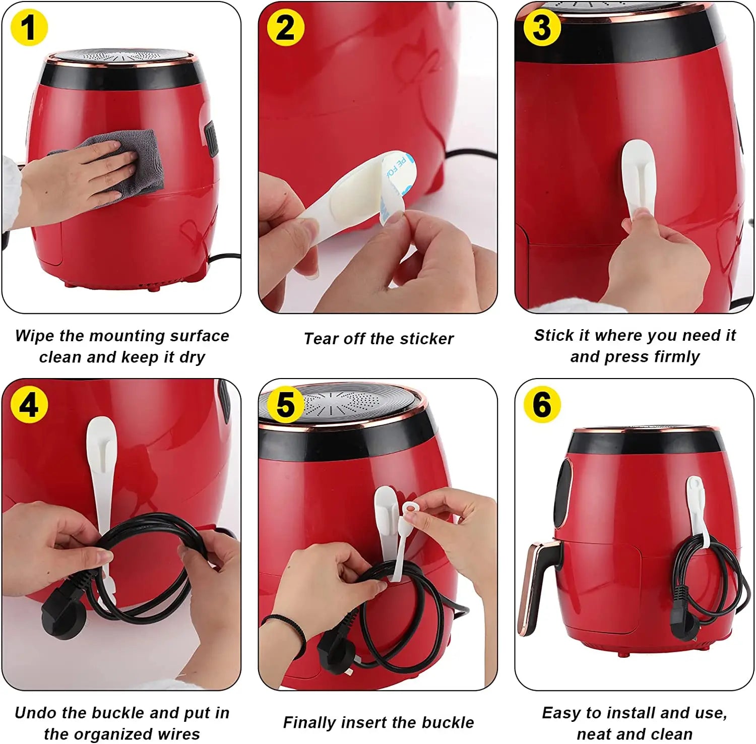 New Cord Bundlers Cord Organizer for Self Adhesive Kitchen Cord Wrapper Sticky Silicone Winder Holder Cable Organizer Data Cable