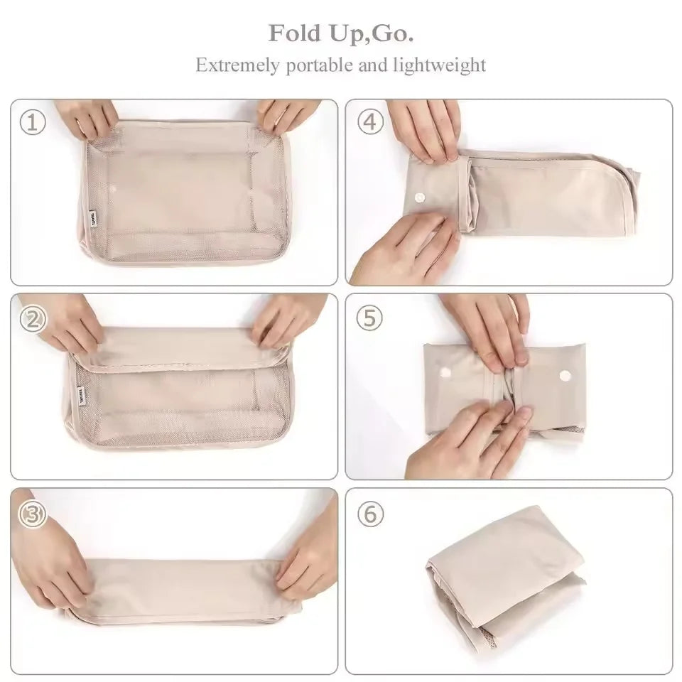 7 PCS Travel Storage Bags Set Suitcase Organizer Luggage Packing Set Cube Bag Portable Waterproof Travel Clothes Shoe Tidy Pouch