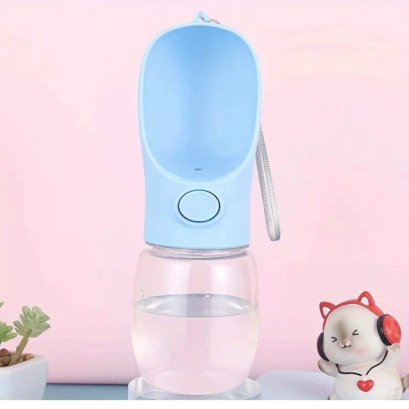 Portable Pet Water Bottle Dispenser 350ml/500ml - Leakproof Outdoors Travel Drink Cup with Dispenser for Dogs, Cats, and Rabbits