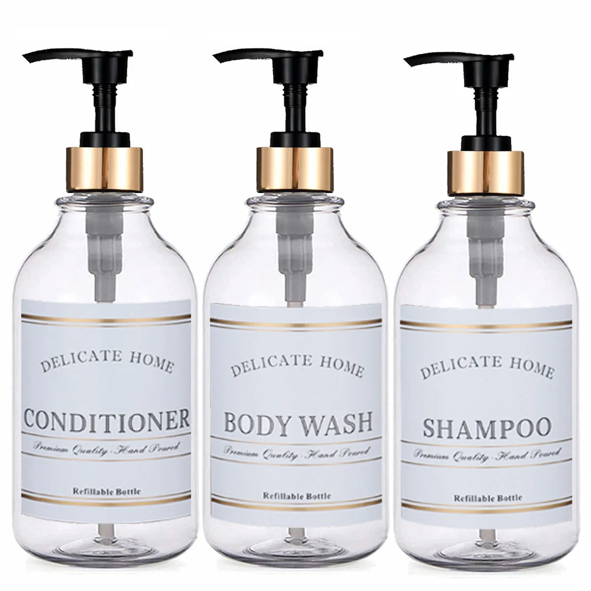 Soap Dispenser with Pump and Labels Dish Soap Dispenser for Kitchen Sink Countertop Decoration Refill Hand Wash Bottle