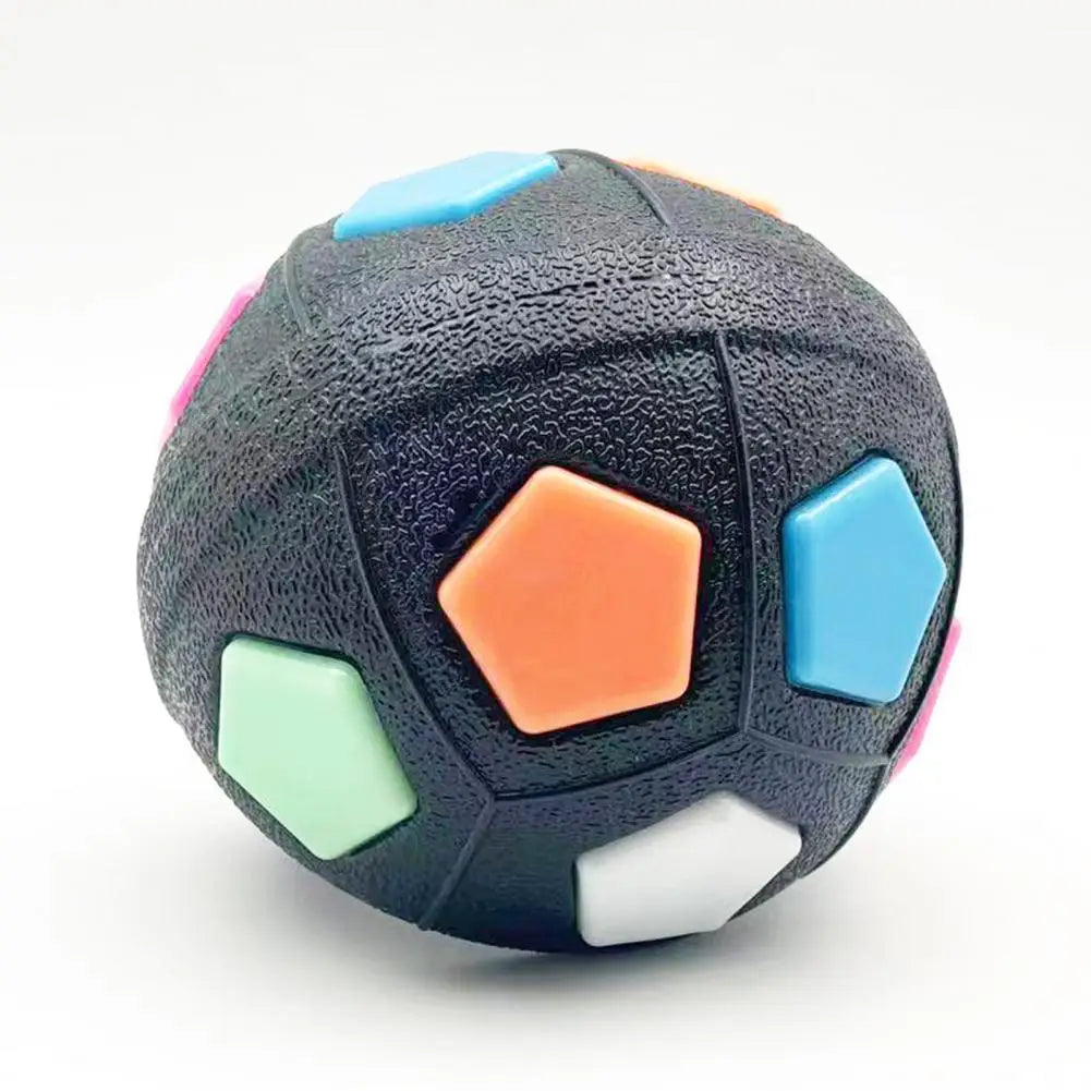 Dog Calming Ball Interactive Football Dog Toy Pets Toss And Fetch Toy with Squeaker Treat Dispensing for Small Medium Large Dogs