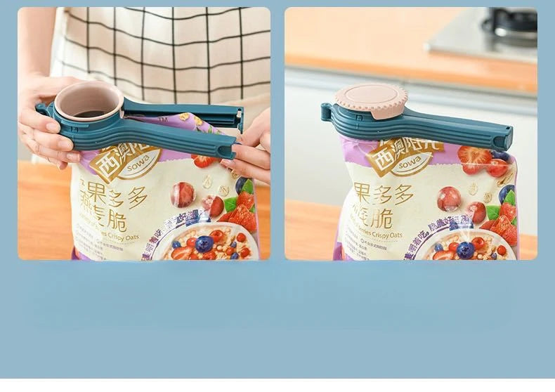 Snack Sealing Clip Fresh Keeping Sealer Clamp Plastic Food Saver Travel Kitchen Gadgets Seal Pour Food Storage Bag Cap Clip
