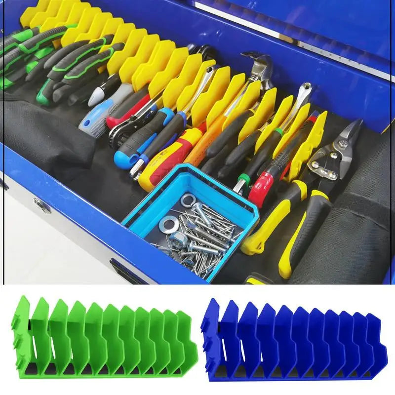 Practical plier organizer rack Holds up to ten pliers Drawer Toolbox Sturdy Pliers Tool Organizer Storage Rack Space-Saving