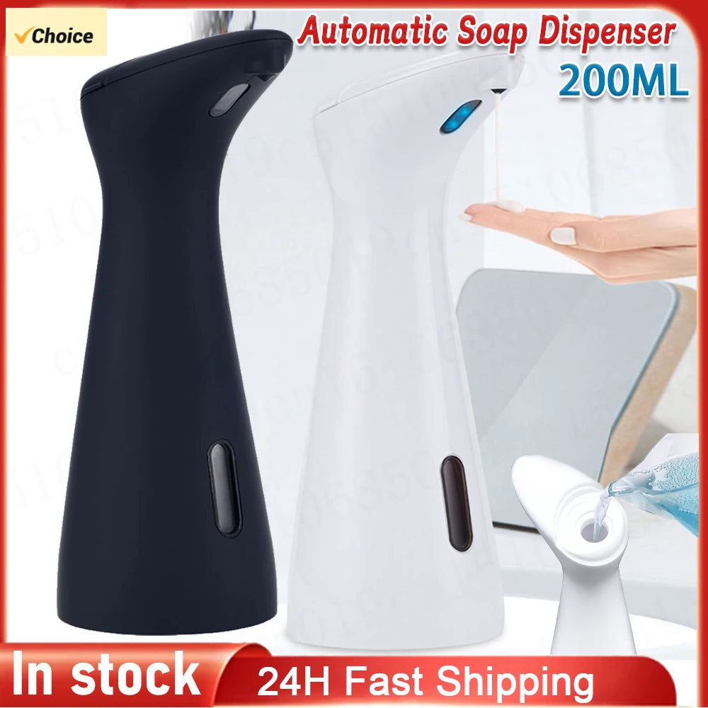 200ML Automatic Soap Dispenser Hand Sanitizer Dispenser Liquid Soap Container Touchless Sensor Smart Liquid Soap Dispenser