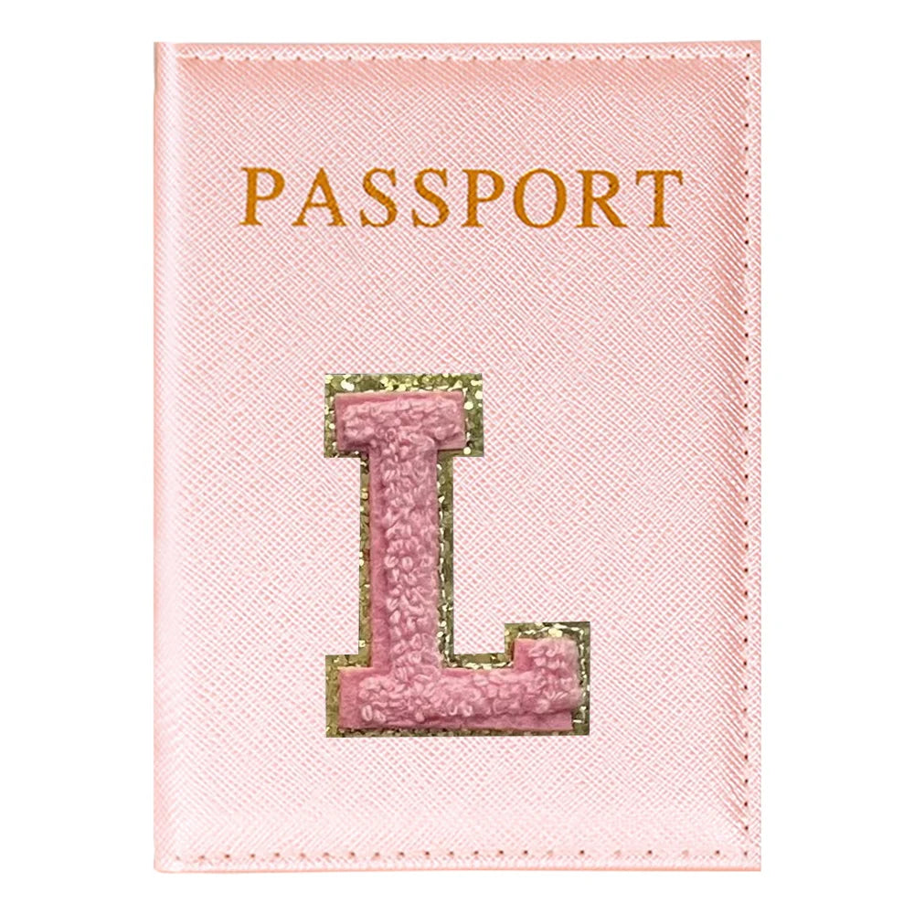 Portapasaporte Rosa con Diseño Aviones — Funda PU para Viajeras