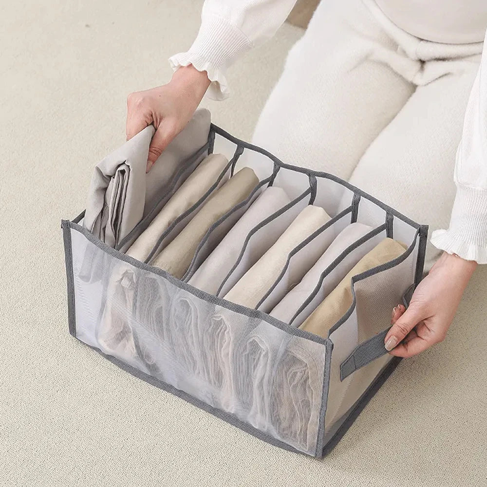 Drawers Organizer for Underwear Bra Socks Pants Jeans Storage Box Wardrobe Clothes Organizer Cabinet T-Shirt Organizers storage
