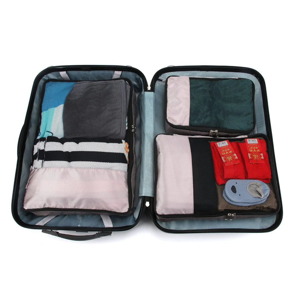 Travel Packing Cubes Luggage Organizer Bags for Suitcase Compression Storage Pouches with Mesh Lightweight Travel Accessories