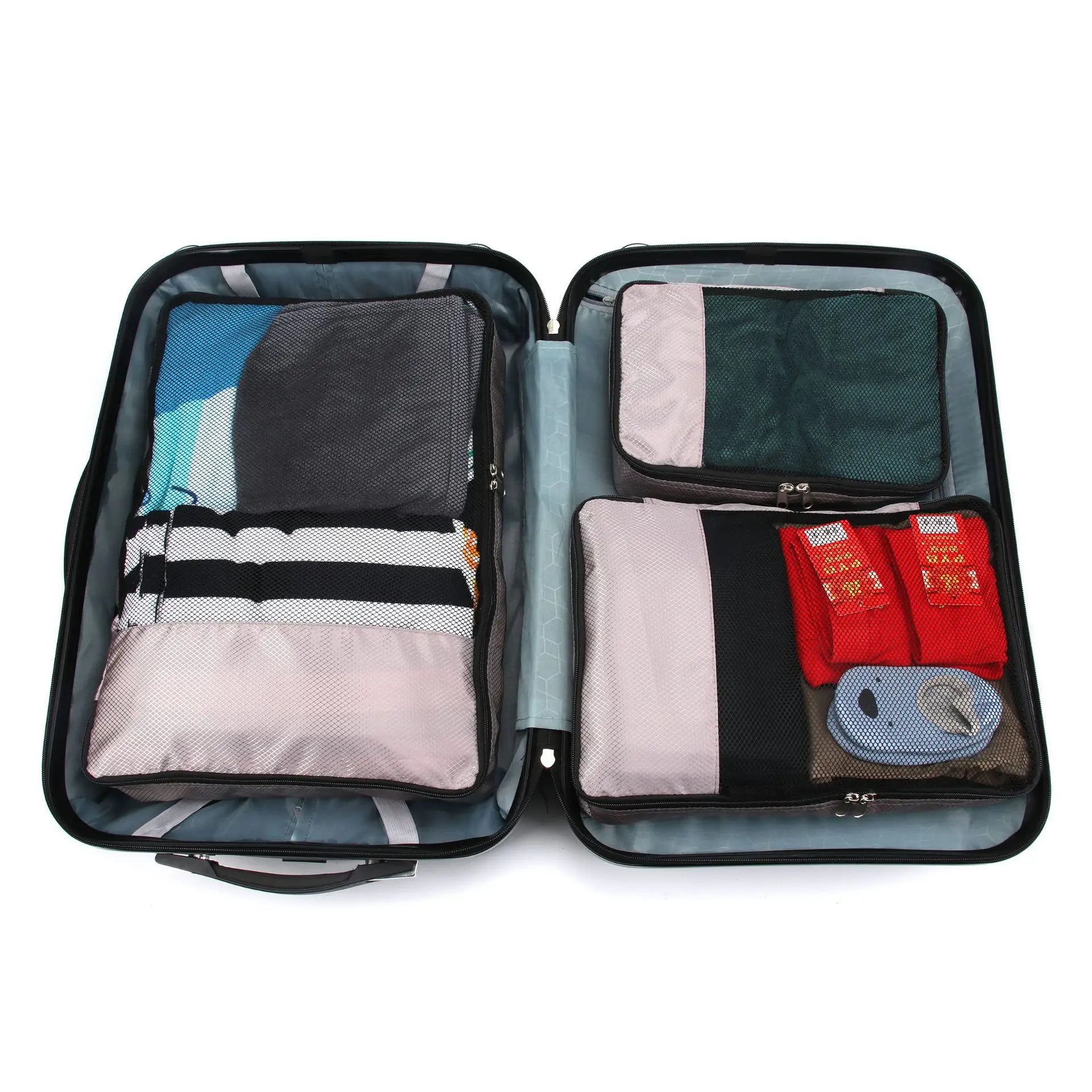 Travel Packing Cubes Luggage Organizer Bags for Suitcase Compression Storage Pouches with Mesh Lightweight Travel Accessories