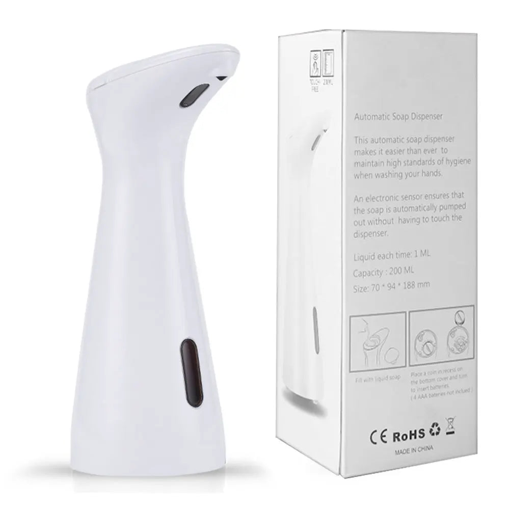 200ML Automatic Soap Dispenser Hand Sanitizer Dispenser Liquid Soap Container Touchless Sensor Smart Liquid Soap Dispenser