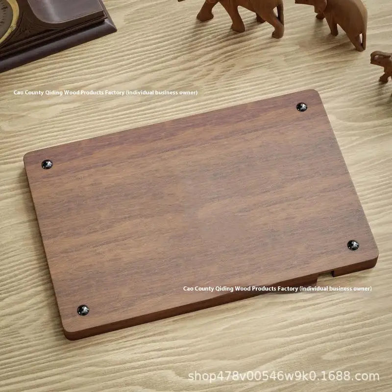Wood Partition Storage Box Mobile Phone Headphone Debris Storage BoxWooden Storage Tray Wooden Office Desktop Storage Box Solid