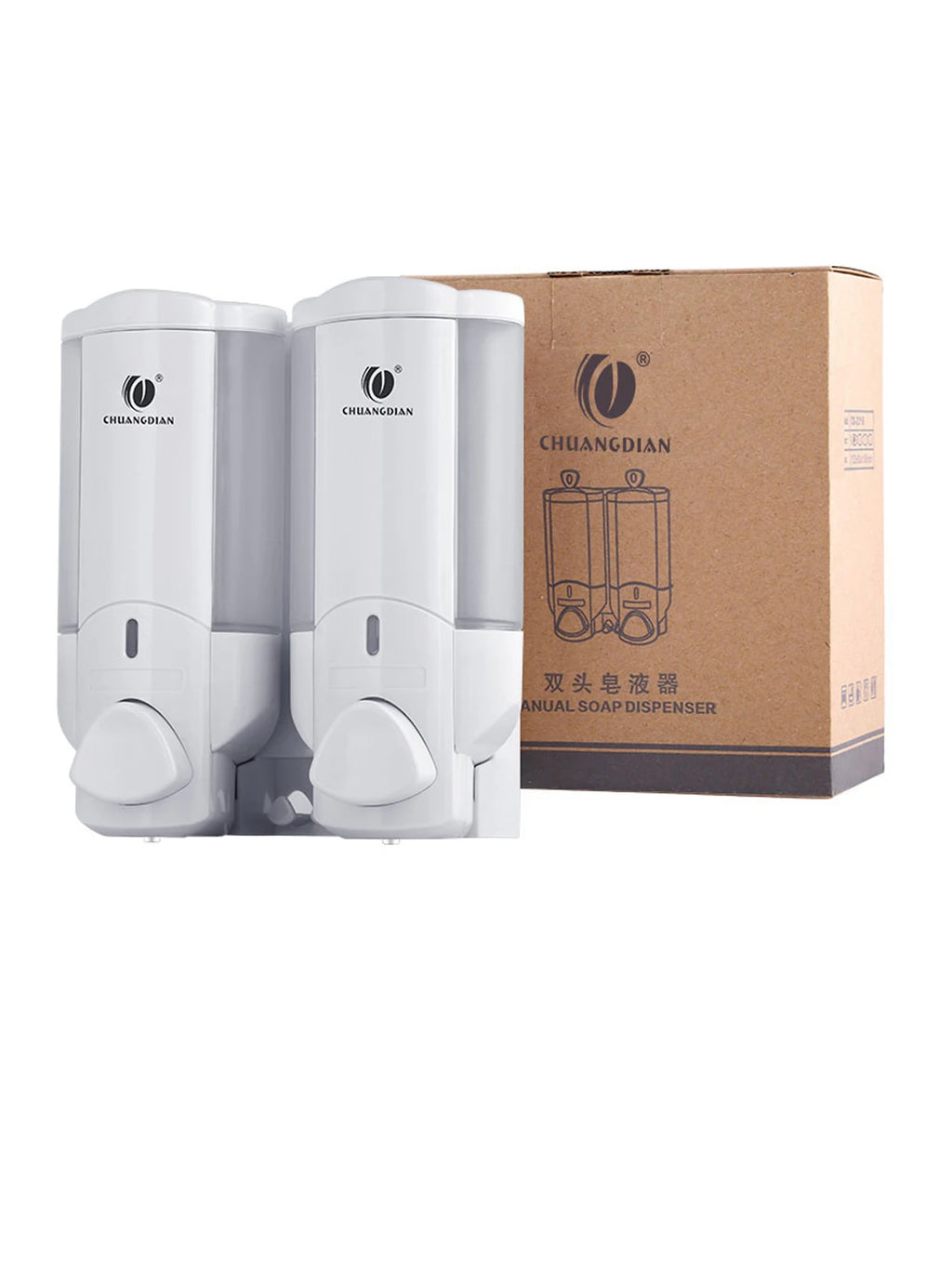 Soap Dispenser Bathroom Wall Mount Shampoo and Conditioner Dispenser Kitchen Sink Dish Soap Dispenser Hand Body Wash Container