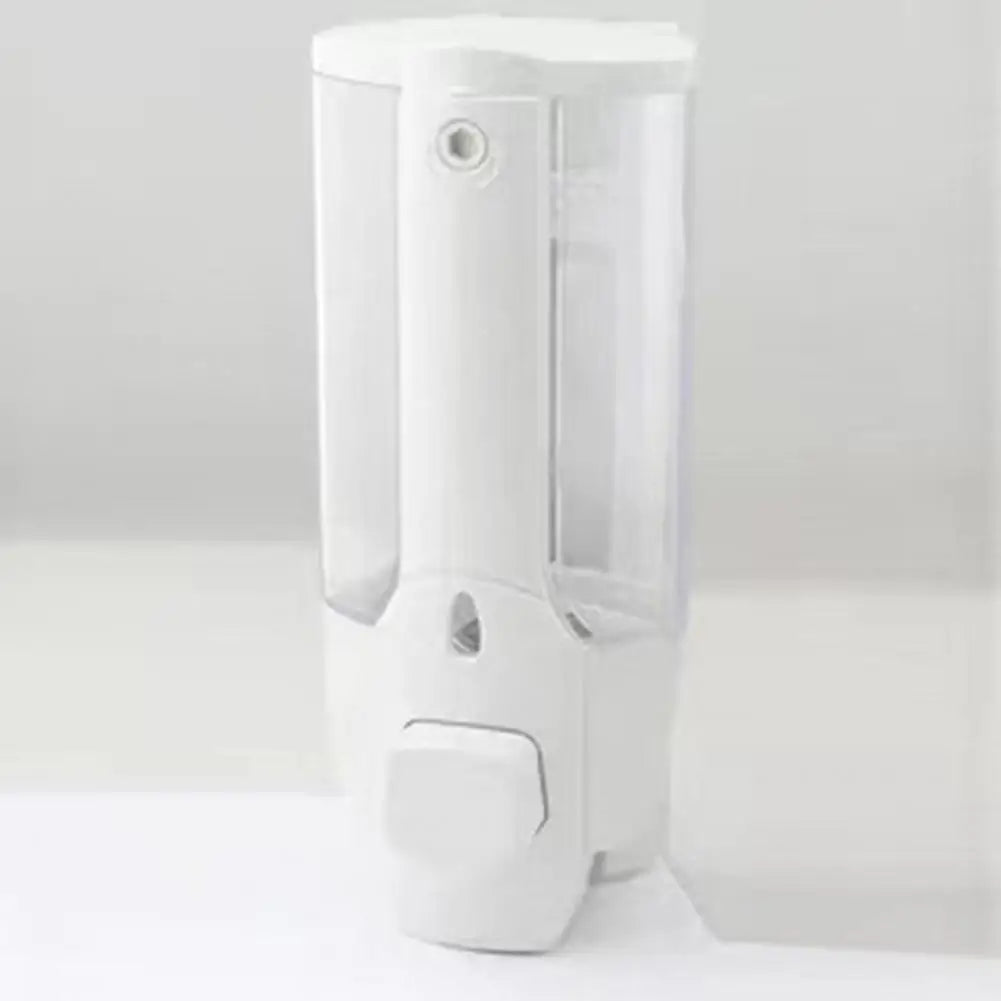 350ml Soap Dispenser 1/2 Chamber Wall-Mounted Manual Shower Dispenser With Large Capacity Shampoo Conditioner Bathroom Accessory