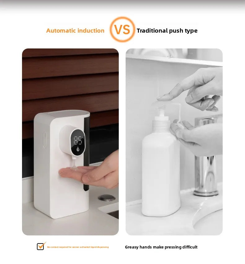 Automatic Sensor Dispenser Hand Sanitizer Dispenser Kitchen Soap Dispenser Wall-mounted Hand Sanitizer Soap Feeder