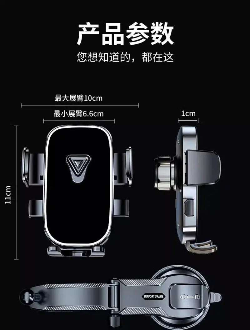 Car Phone Holder Super Stable Car Phone Mount Stand GPS for Car Dashboard Windscreen Air Vent Compatible with All Mobile Phone