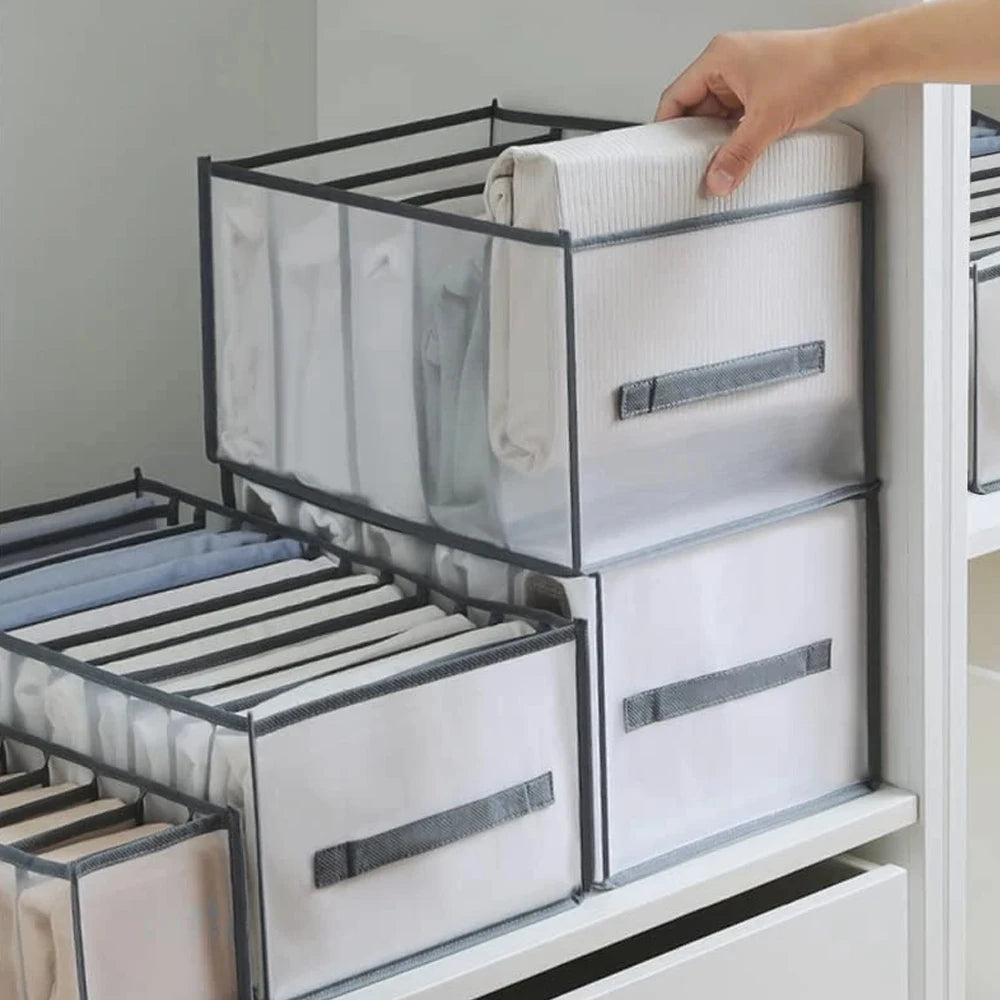 Drawers Organizer for Underwear Bra Socks Pants Jeans Storage Box Wardrobe Clothes Organizer Cabinet T-Shirt Organizers storage