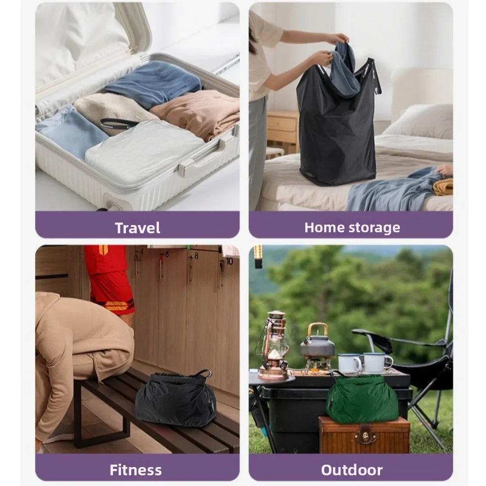 Durable Waterproof Vacuum Compression Bag Lightweight Reusable Travel Packing Cubes Portable Space Saving Storage Bag