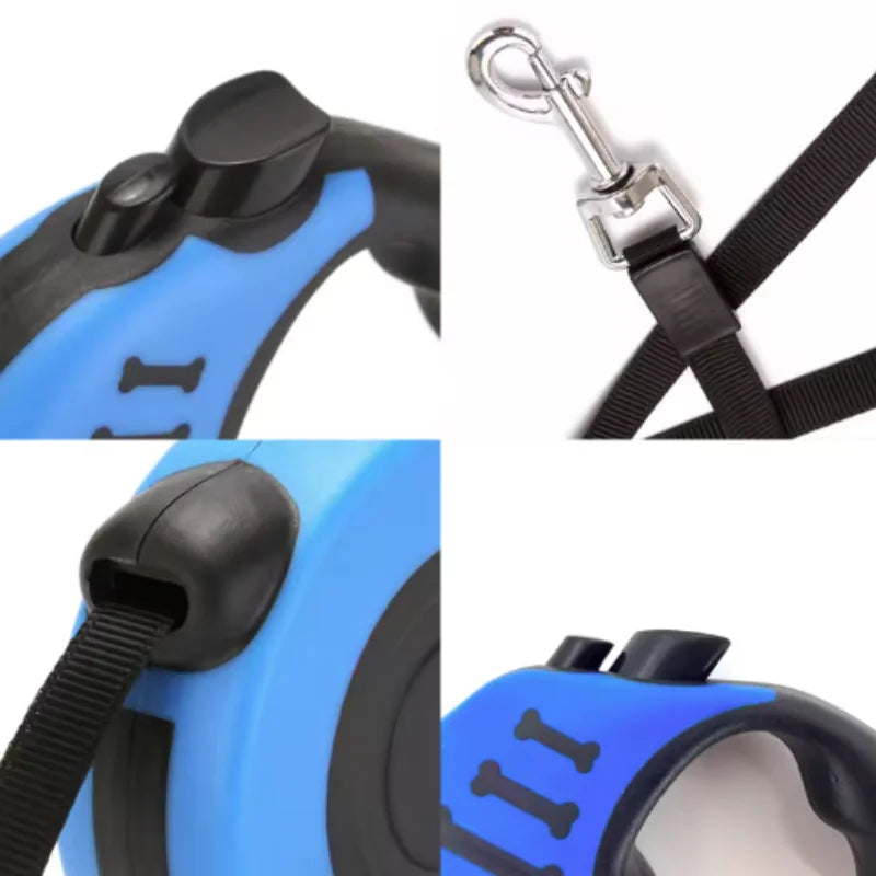 Automatic Retractable Dog Leash for Small Dogs And Cats Durable Nylon Lead with Traction Rope for Outdoor Travel And Walking