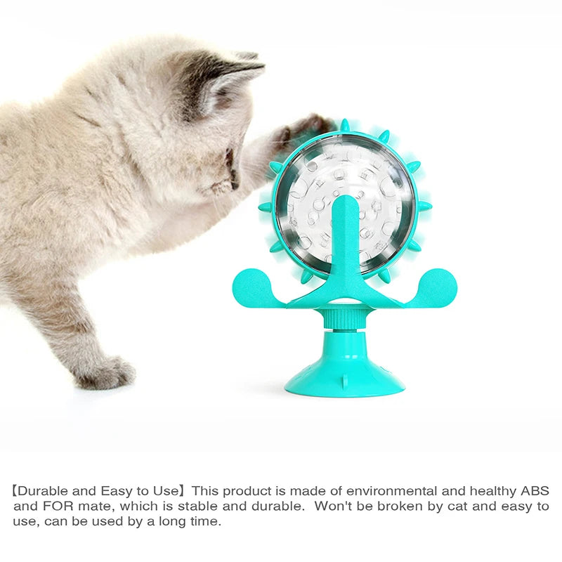 Dog Toys Cat Feeding Interactive Wheel Toys Pet Leaking Food Training Ball Slow Dog Cat Feeder Funny Dog Wheel Interactive Toy